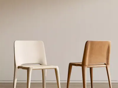 chair Low-poly 3D model 3