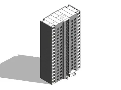 Kharkiv housing challenge - Saltivka Building Typologies 3D model