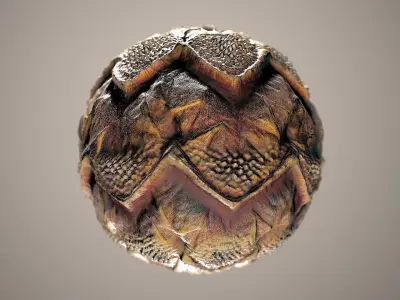 10 Materials Skin Dragon Seamless PBR Volume 1 Texture