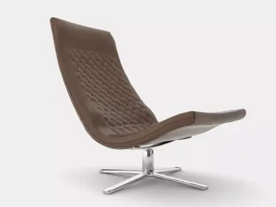 Leather relax chair 3D model