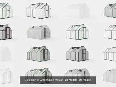 Collection of Greenhouse Merkur - 21 Models 3D Model Pack