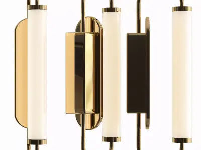 rumba brass wall sconces 3D model