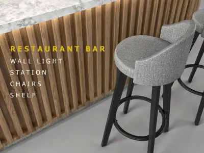 Restaurant Bar 11 3D model
