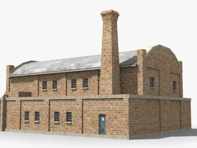 Factory xx26 Low-poly 3D model