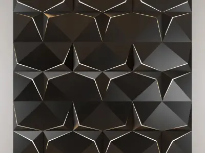 3d panel 10 Low-poly 3D model