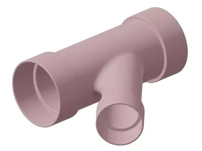 Plastic Plumbing Reducing Y Fitting Toy 3D model