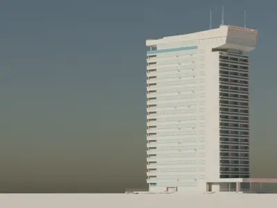 Eastern European Building 008 Low-poly 3D model