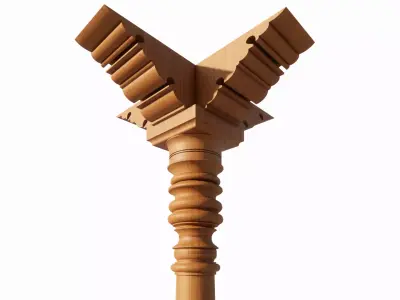 Chettinad Column 3D model