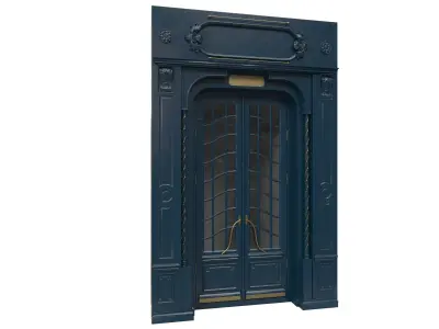 Entrance classic door 47 3D model