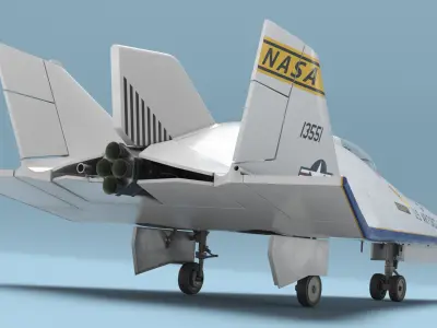  Experimental Aircraft Martin Marietta X-24B Rigged for Maya 