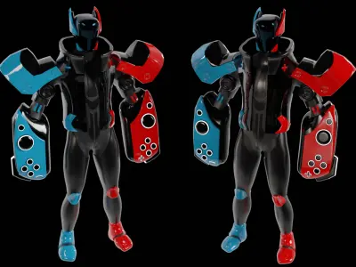 Futuristic Robot - Nintendo Robot 3D model