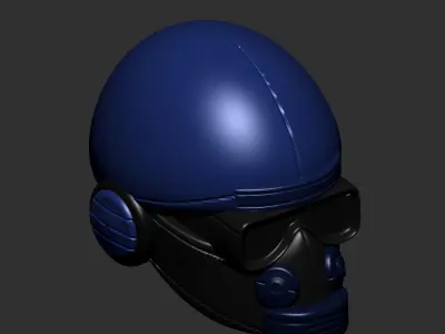 helmet high poly sculpt 3d printable ver 7 3D model 3D model 90