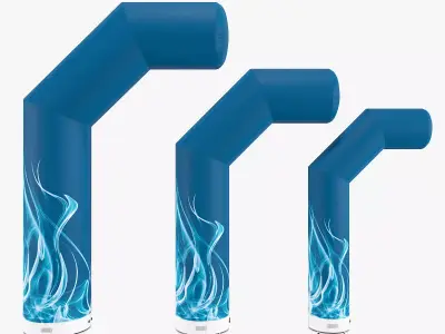 Zip-Off ARH-X inflatable columns Axion 3D model