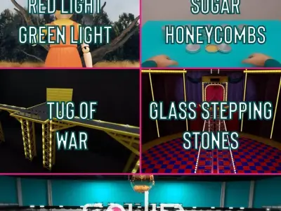 Squid Game environments Low-poly 3D model