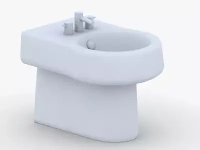 1558 - Toilet Low-poly 3D model