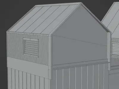 Modern House Low-poly 3D model 20