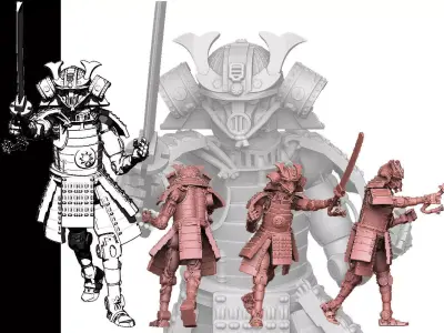 Robo Samurai 3D print model