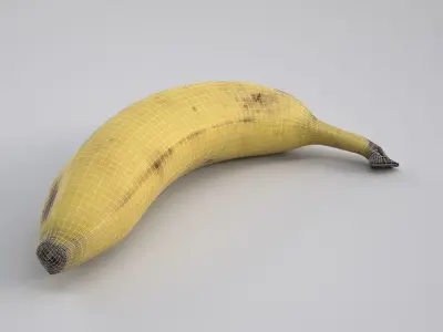Banana Low-poly 3D model