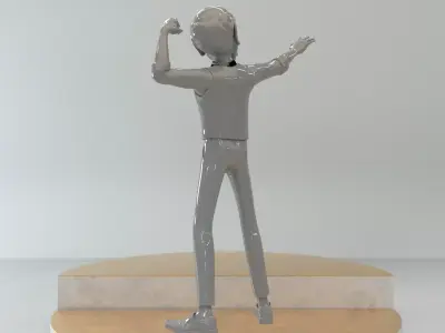 Old man pose-3 3D print model