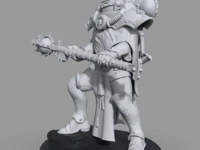 Battle sister huge mass 3D print model