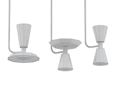 ALAMBICCHI three different pendant lights 3D model