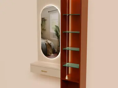 Mirror table 3D model