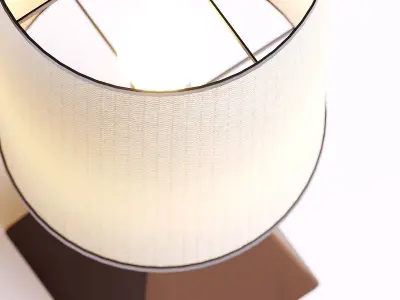 Table lamp with light bulb 3D print model