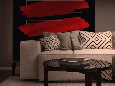 Modern Attic Interior Design  3D model