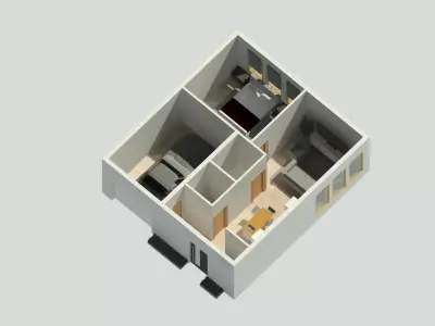 Studio Plan  3D model