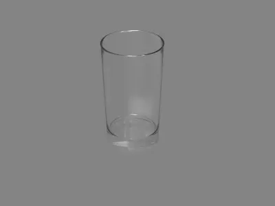 Transparent Glass 3D Model Free low-poly 3D model