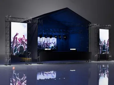 FESTIVAL MUSIC STAGE 3D model