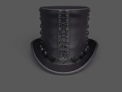 Hat human ver6 Low-poly 3D model