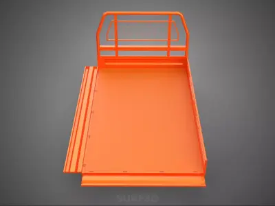 UTE HEADBOARD TAILGATE DROP SIDE LOAD BED BODY PICKUP TRUCK DOOR 3D model