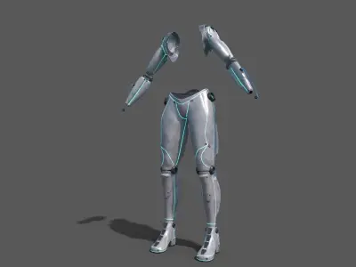 Tech Suit Low-poly 3D model
