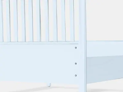 IDANAS Bed frame 2 Low-poly 3D model