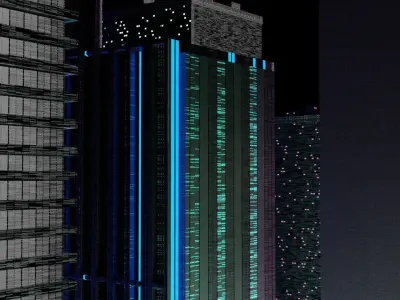 Making 3D Mega City In Blender  3D model