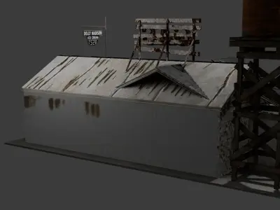 old gas station Texture