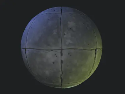 Stylized Floor Tiles Material 07 Texture