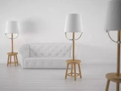 Bucket Lamp 3D model