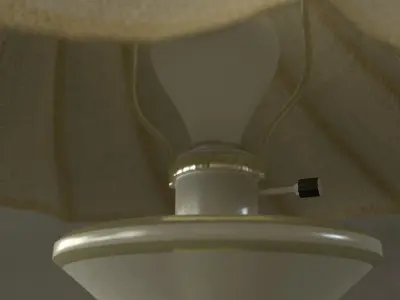 Screw Lamp Interior Prop 3D model