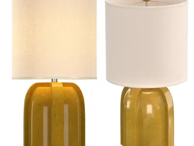  Arenson Yellow Ceramic Table Lamp 3D model