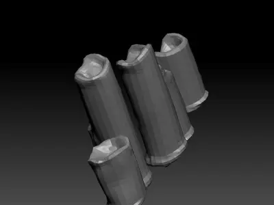 Candle zbrush sculpt  3D model