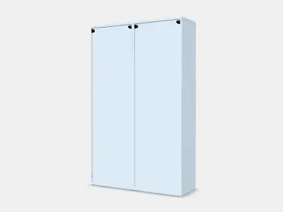 BESTA Storage combination w glass doors 3 Low-poly 3D model