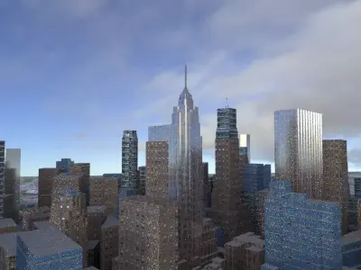 New york city Low-poly 3D model