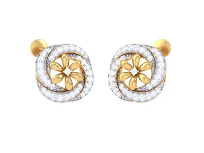 GemStone Diamond Light weight earring 45 3D print model