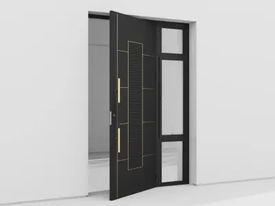 Aluminium door 280 3D model