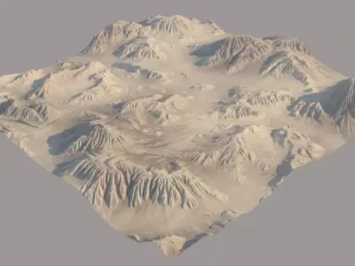 Desert Cliffs  3D model
