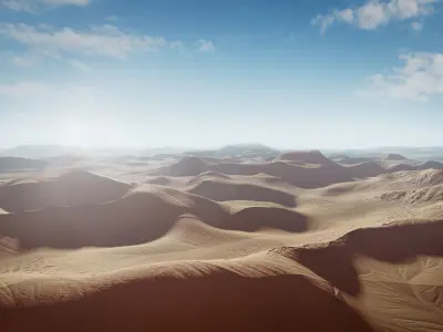 Desert Low-poly 3D model