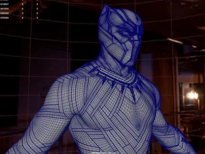 Black Panther Civil War 3D model