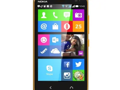 Nokia X2 Dual SIM orange 3D model